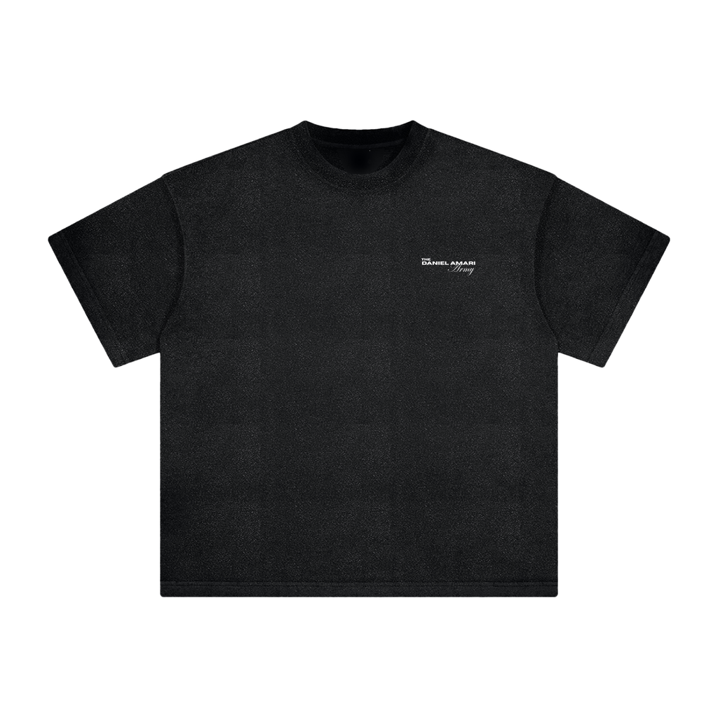 Heavyweight Vintage Washed 100% Cotton T-Shirt - Black