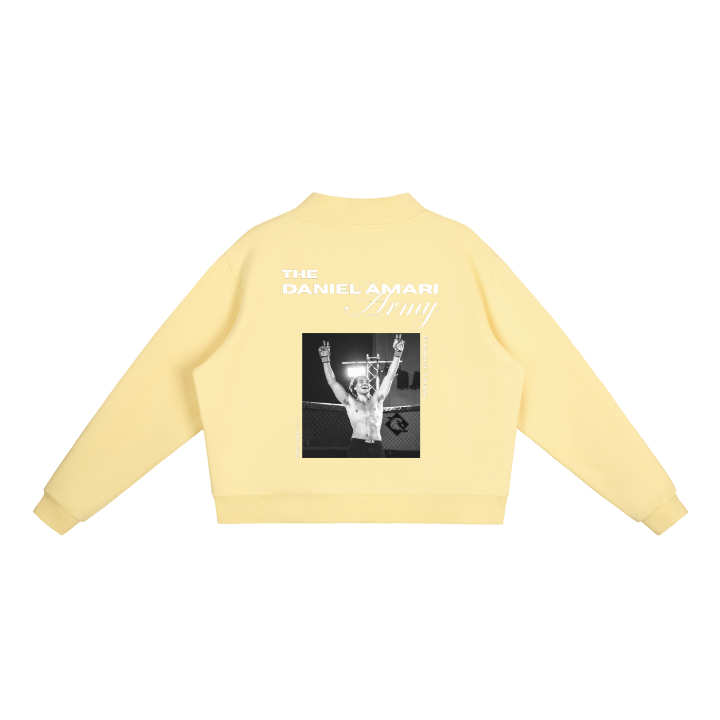 Oversized Fleece Mock-Neck Crew Sweatshirt - Butter