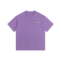 Vintage Washed Oversized 100% Cotton T-Shirt - Purple