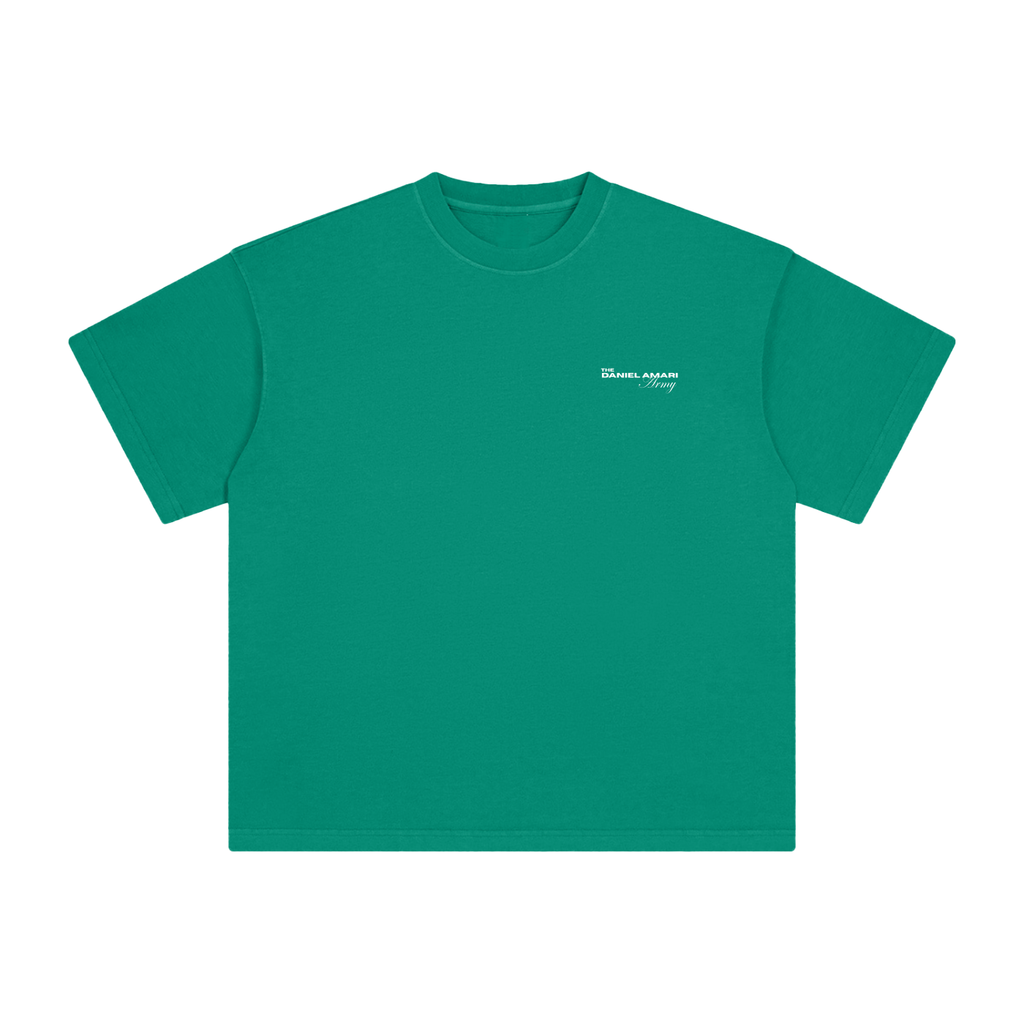 Heavyweight Vintage Washed 100% Cotton T-Shirt - Green