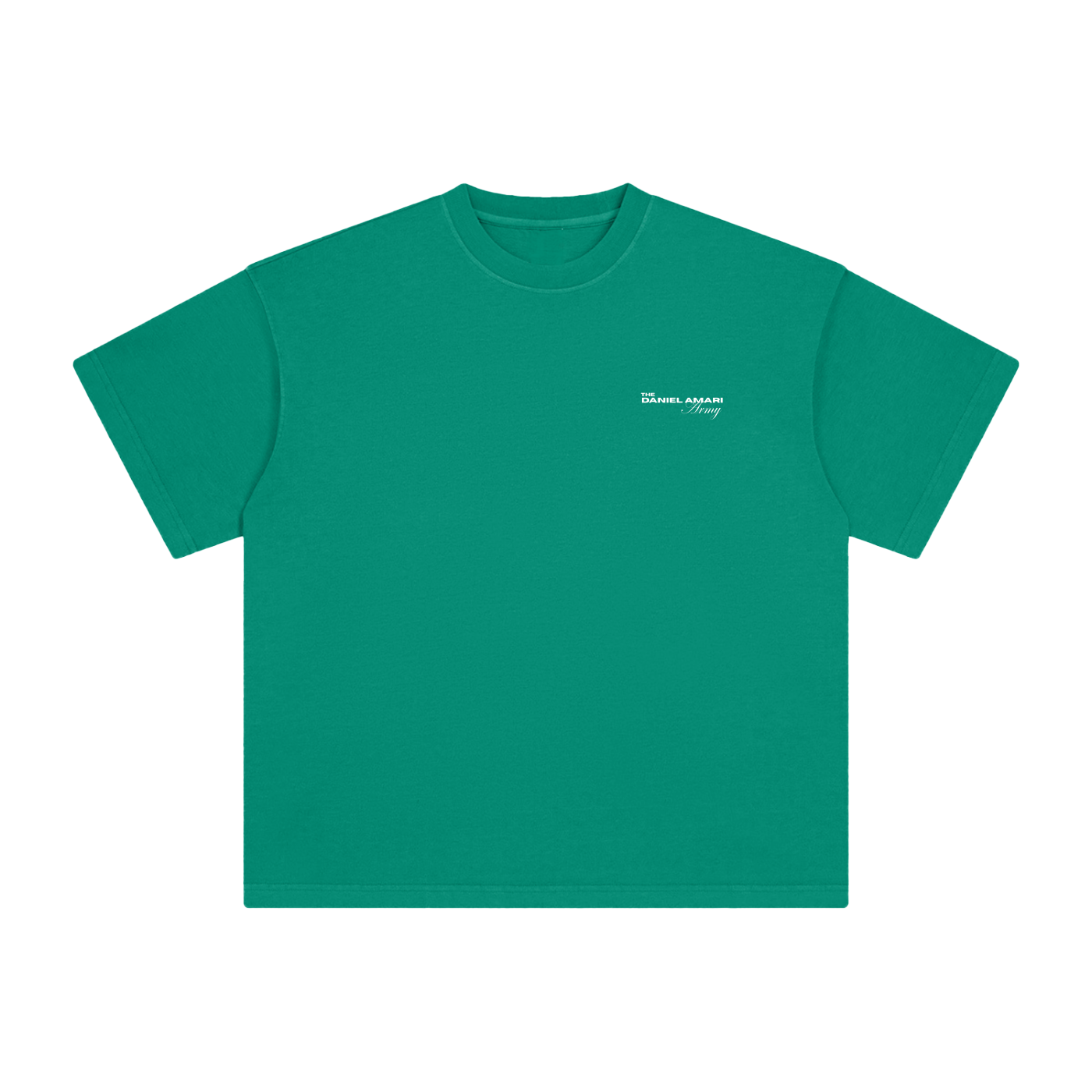 Heavyweight Vintage Washed 100% Cotton T-Shirt - Green