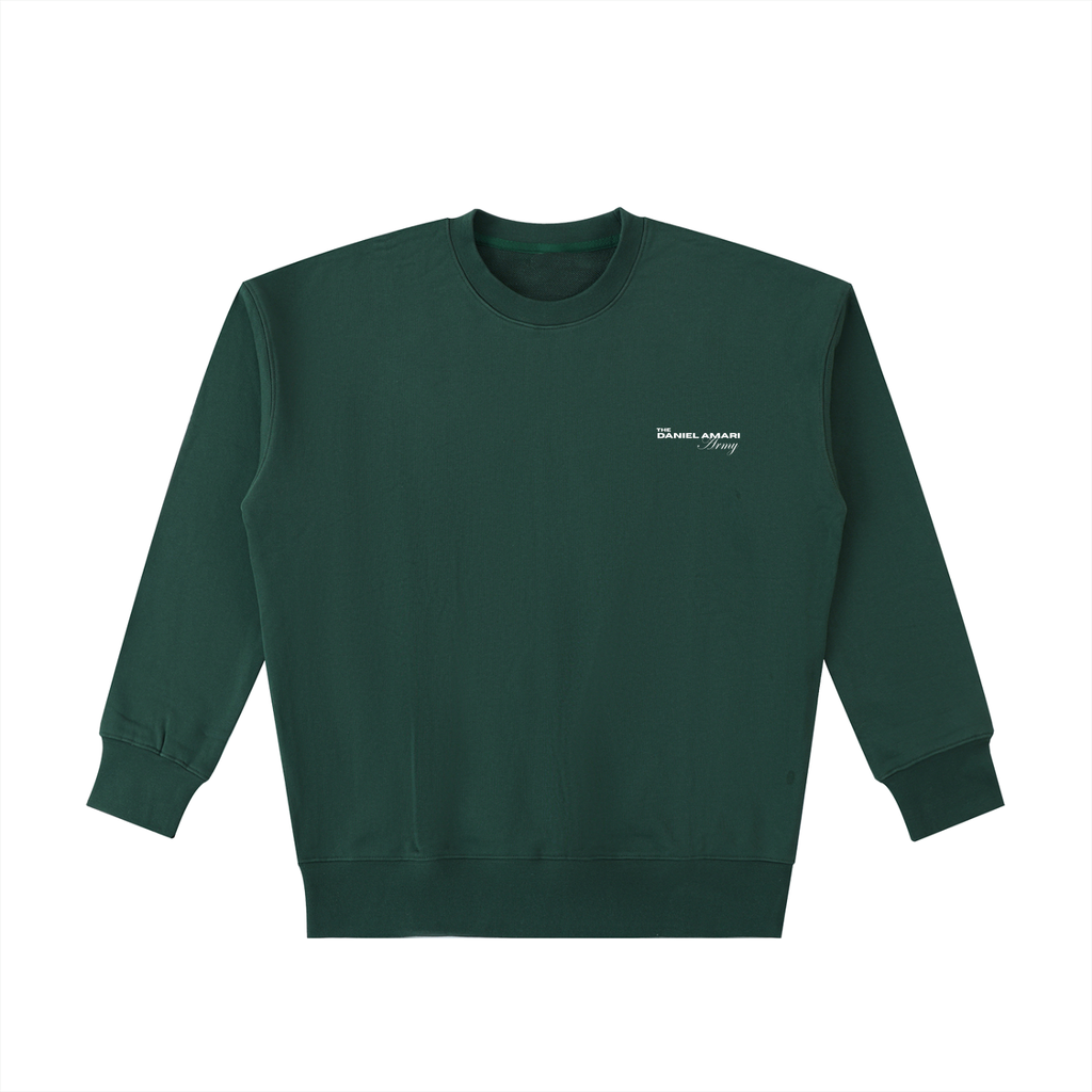 Essential Heavyweight 100% Cotton Sweatshirt - Forest Green