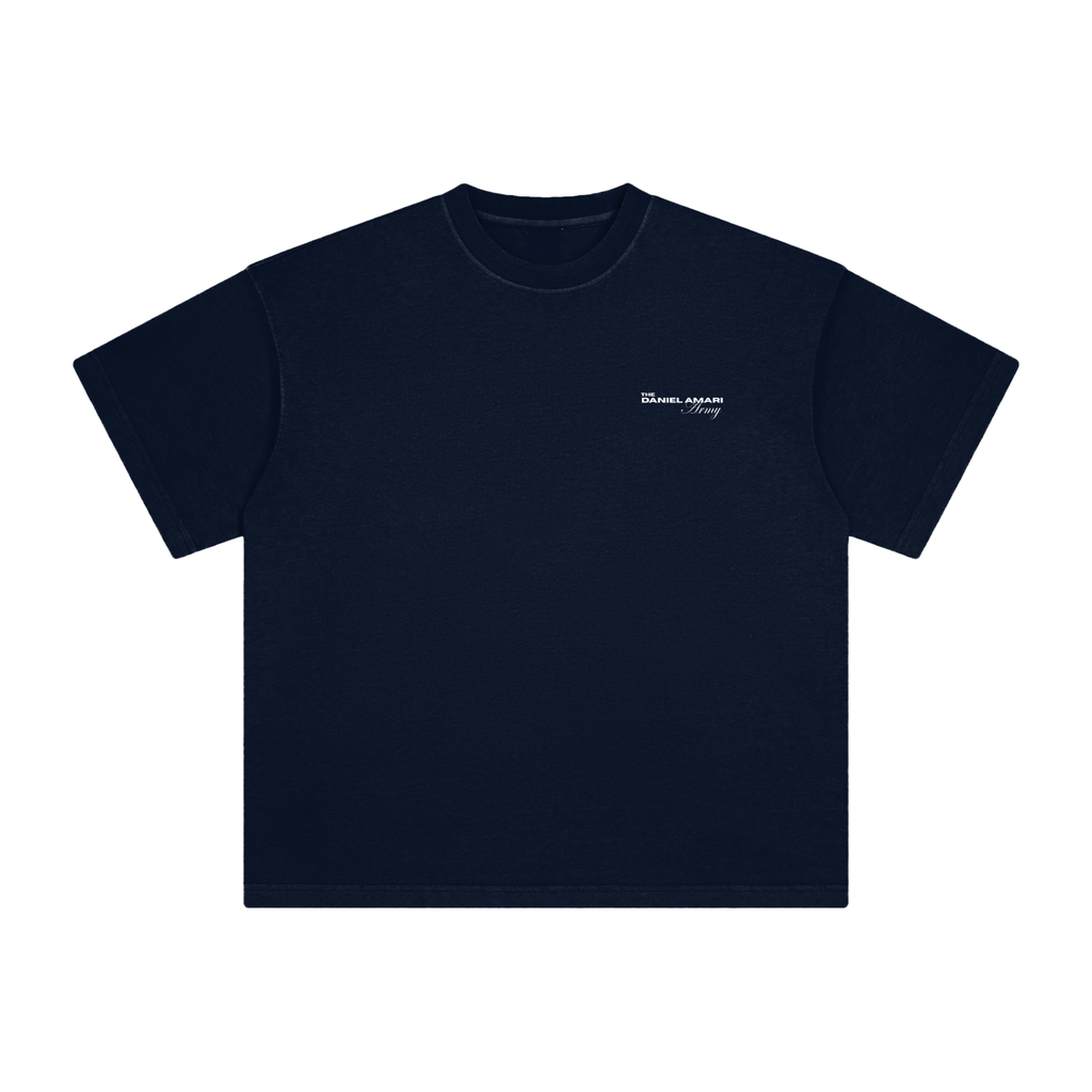 Heavyweight Vintage Washed 100% Cotton T-Shirt - Royal Blue
