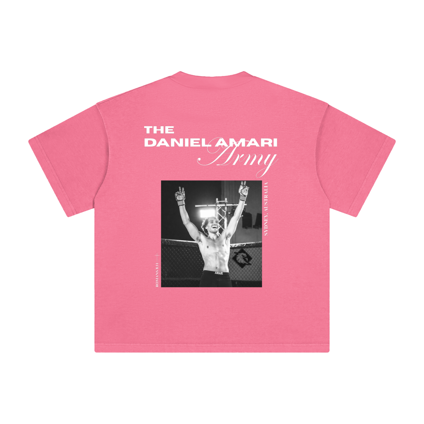 Heavyweight Vintage Washed 100% Cotton T-Shirt - Pink