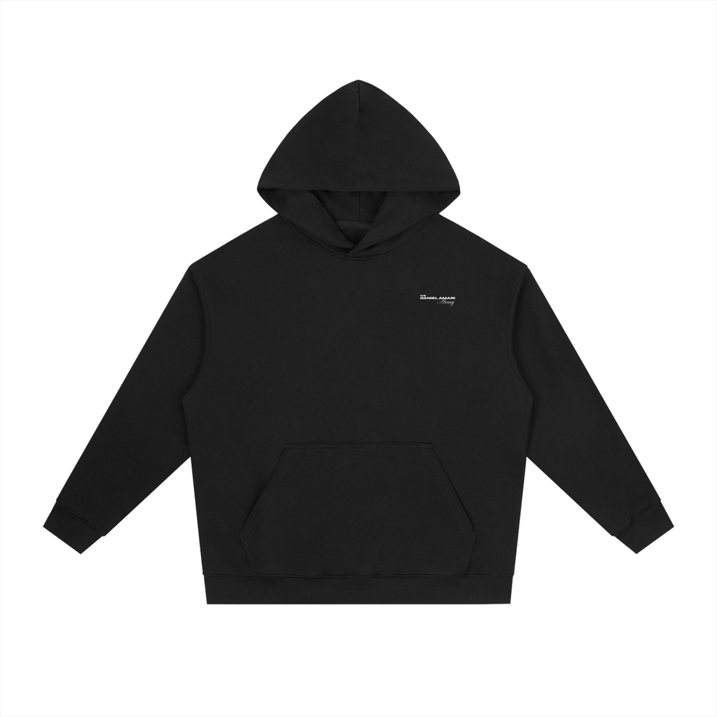 Essential Heavyweight Drop-Shoulder Hoodie - Black