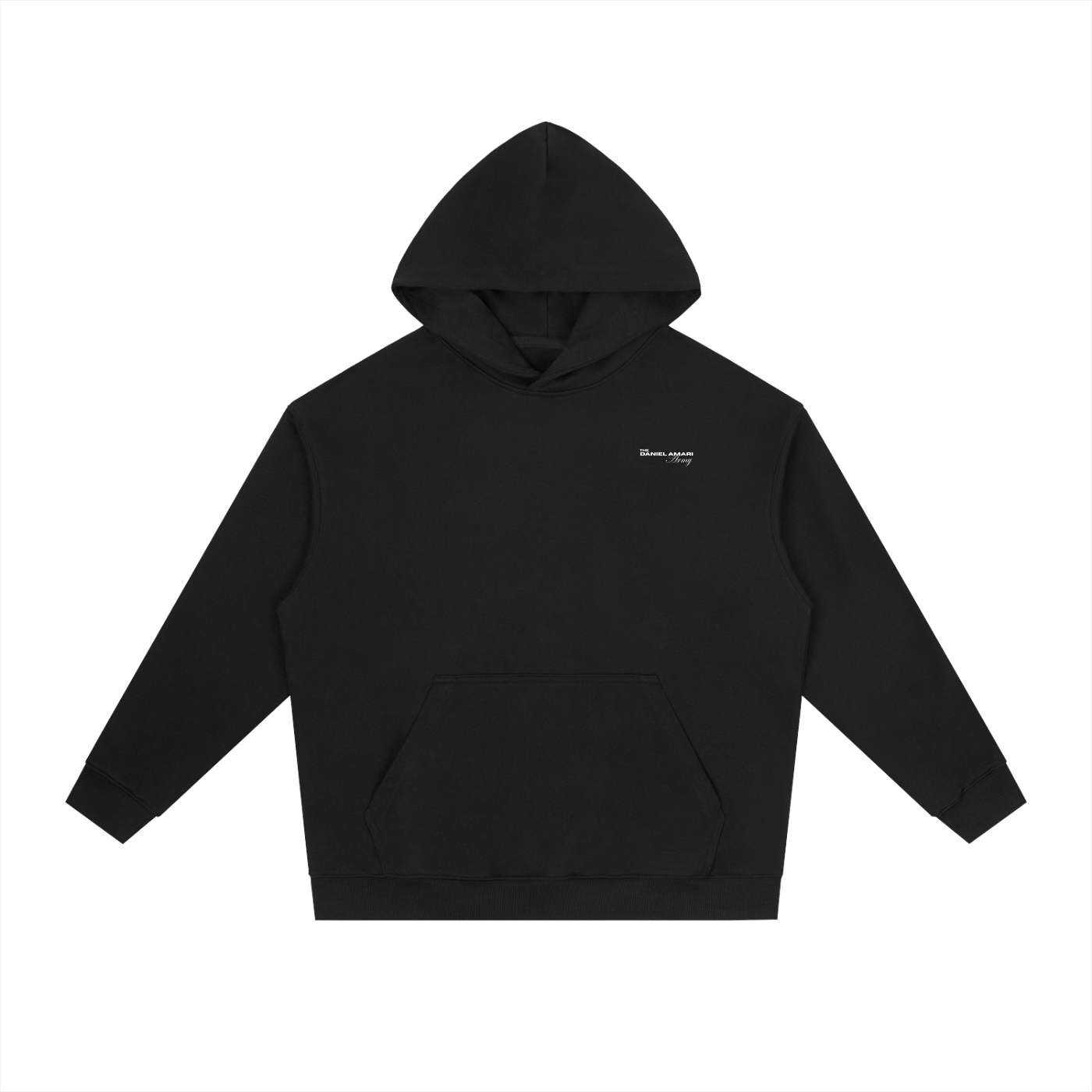 Essential Heavyweight Drop-Shoulder Hoodie - Black