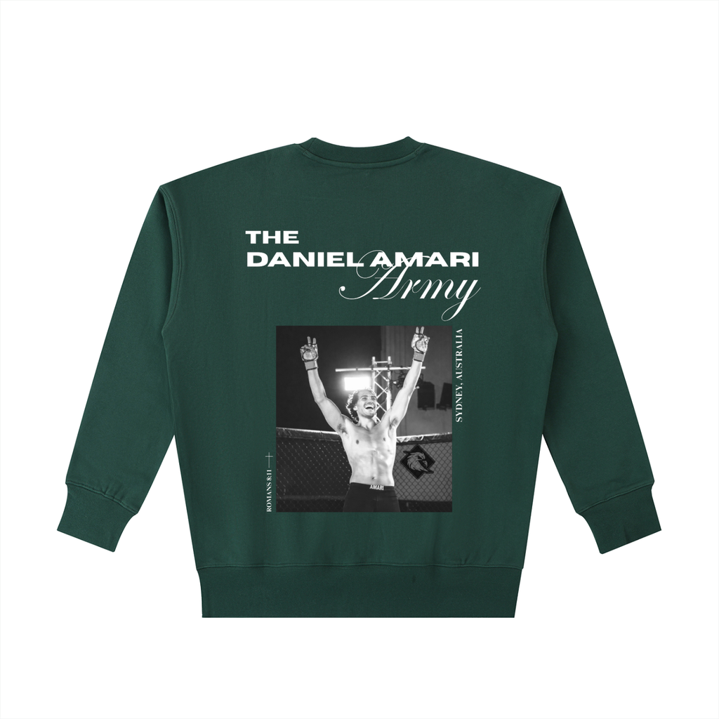Essential Heavyweight 100% Cotton Sweatshirt - Forest Green