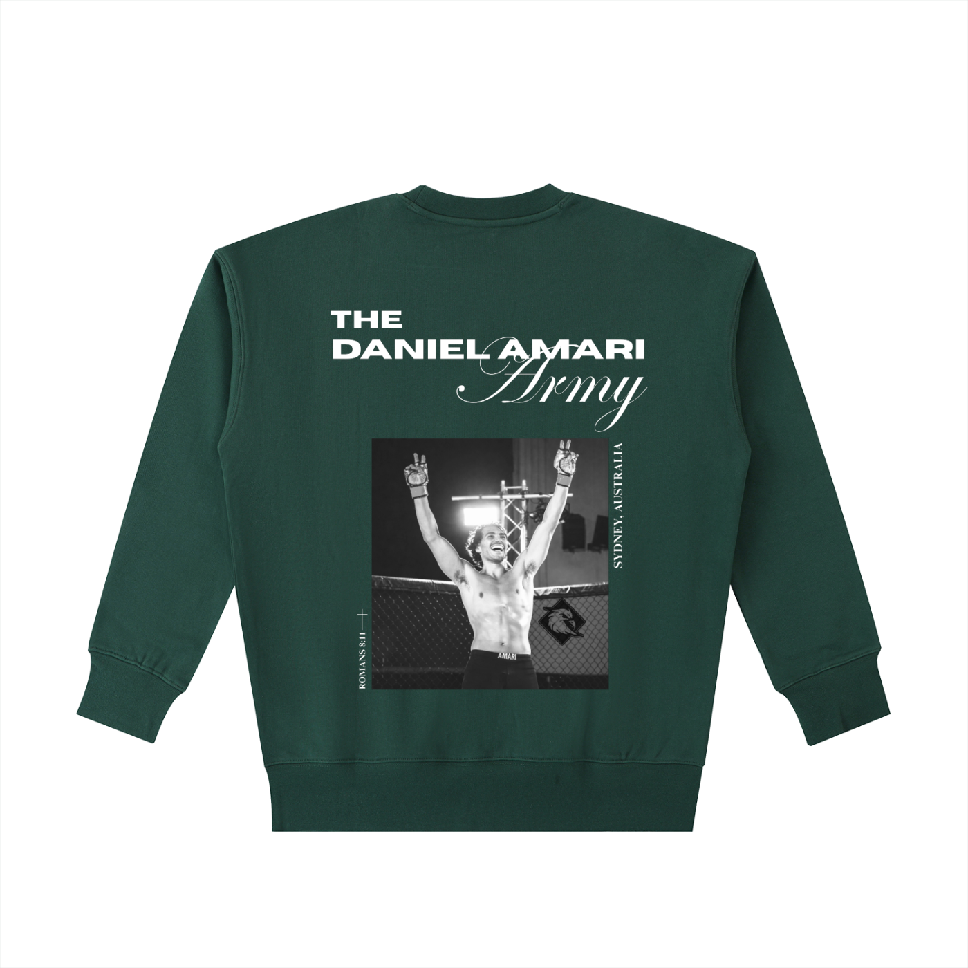 Essential Heavyweight 100% Cotton Sweatshirt - Forest Green