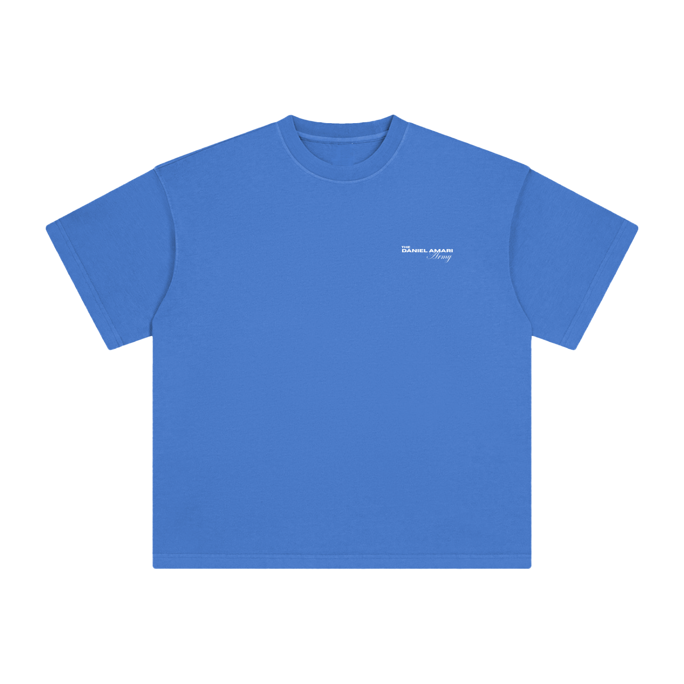 Heavyweight Vintage Washed 100% Cotton T-Shirt - Blue