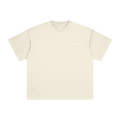 Heavyweight Vintage Washed 100% Cotton T-Shirt - Beige