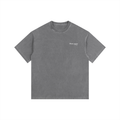 Vintage Washed Oversized 100% Cotton T-Shirt - Dark Grey