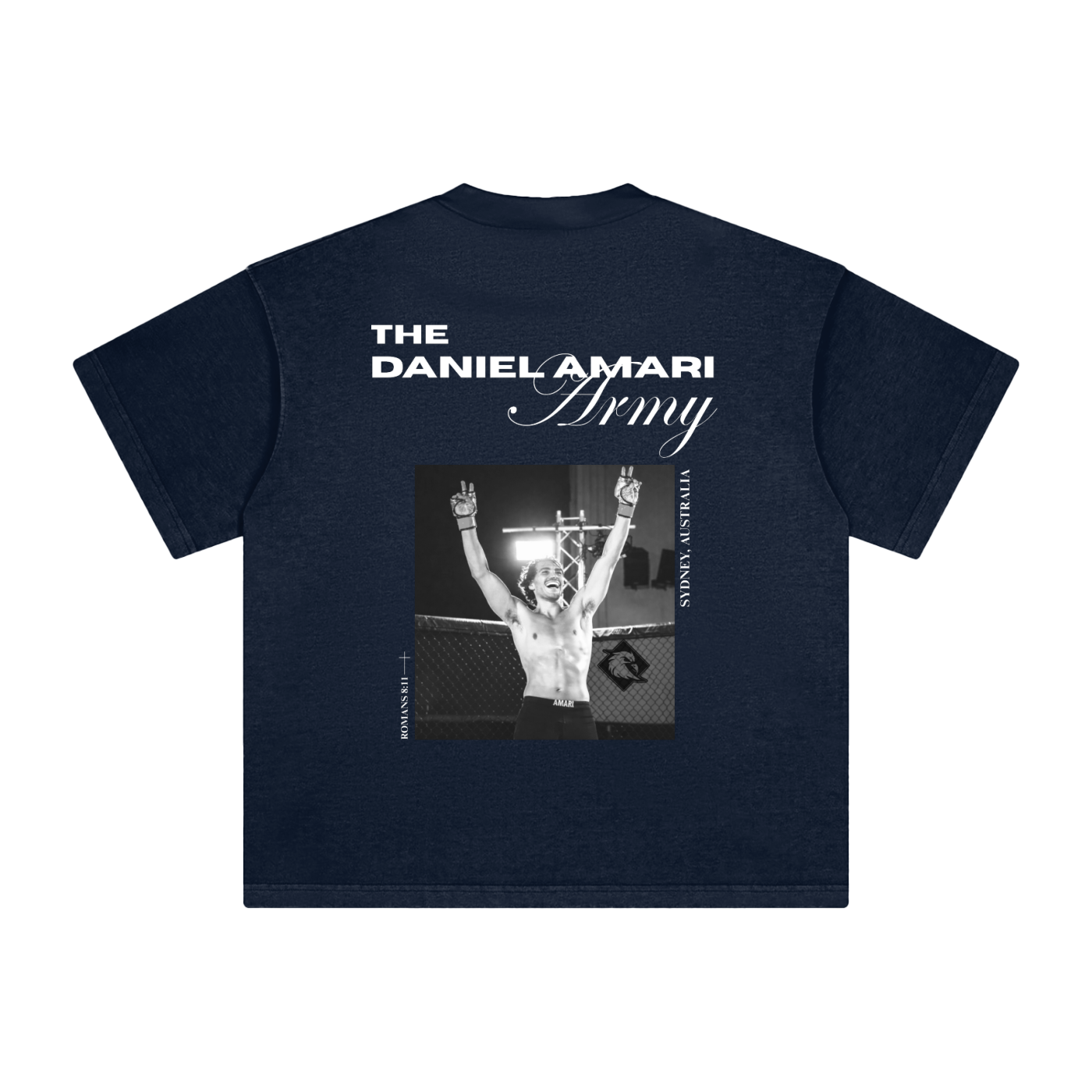 Heavyweight Vintage Washed 100% Cotton T-Shirt - Royal Blue