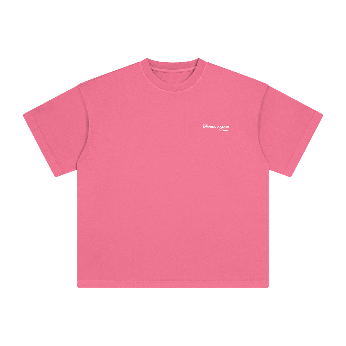 Heavyweight Vintage Washed 100% Cotton T-Shirt - Pink