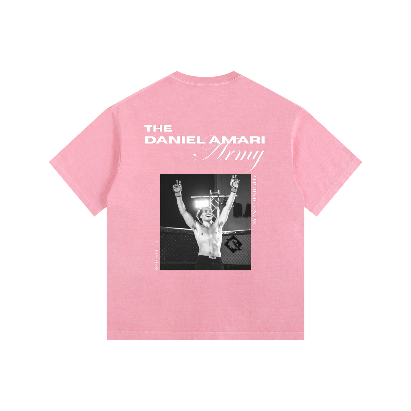 Vintage Washed Oversized 100% Cotton T-Shirt - Rose Pink