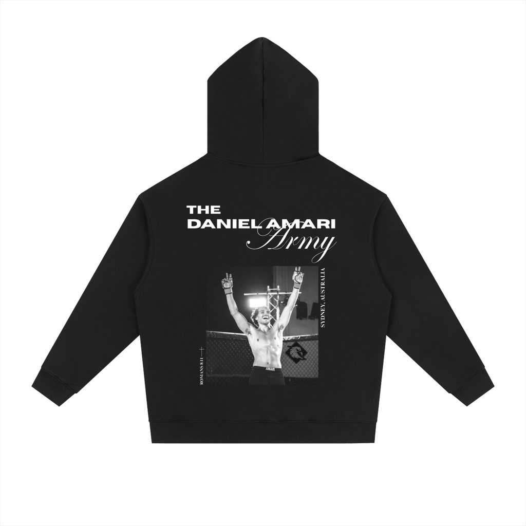 Essential Heavyweight Drop-Shoulder Hoodie - Black