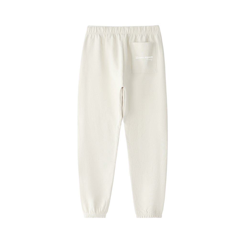 Essential Heavyweight 100% Cotton Sweatpants - Bone
