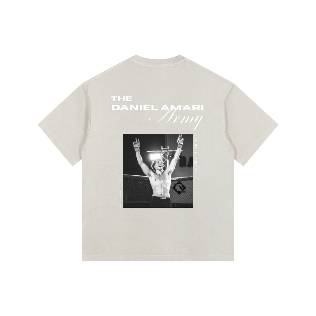 Vintage Washed Oversized 100% Cotton T-Shirt - Bone