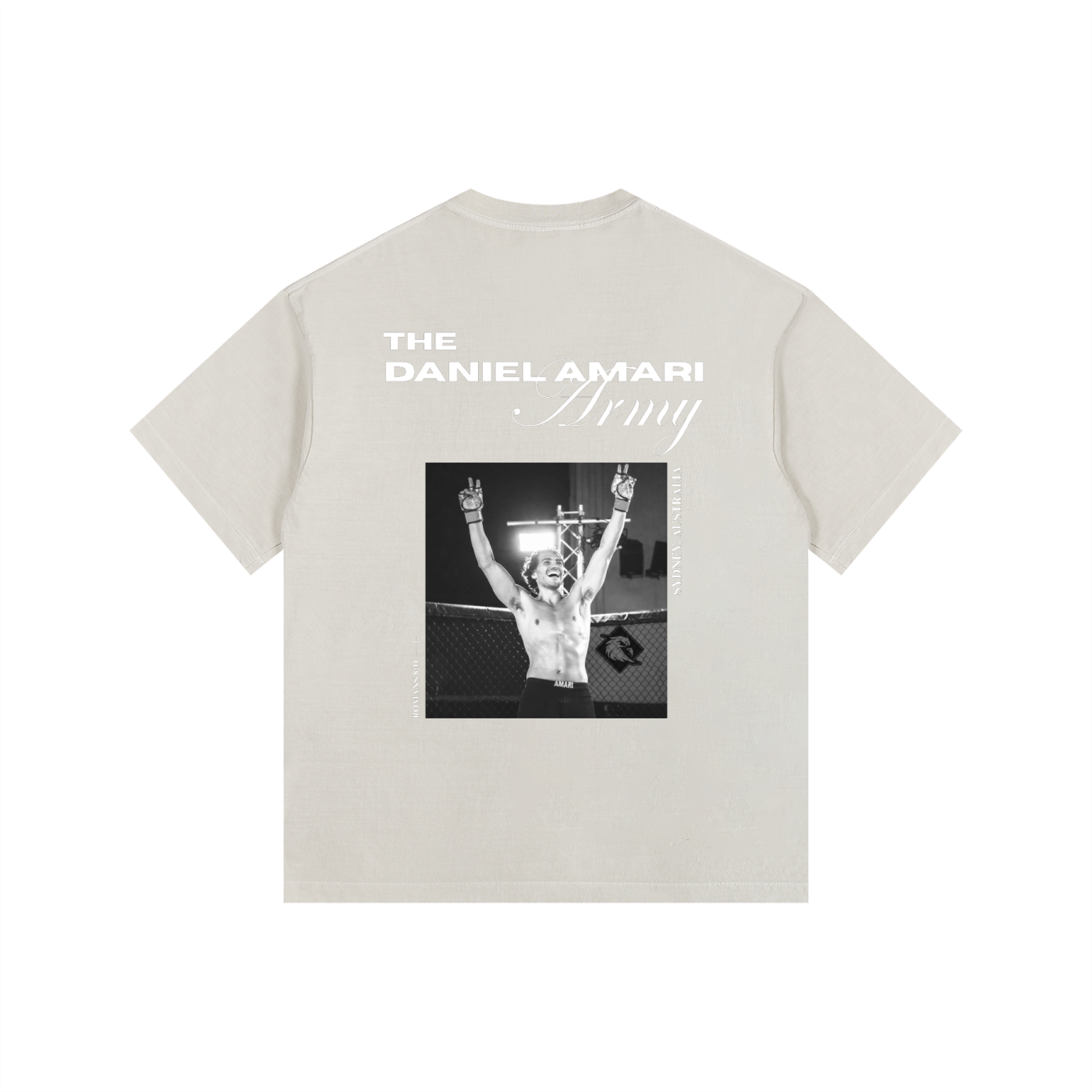 Vintage Washed Oversized 100% Cotton T-Shirt - Bone