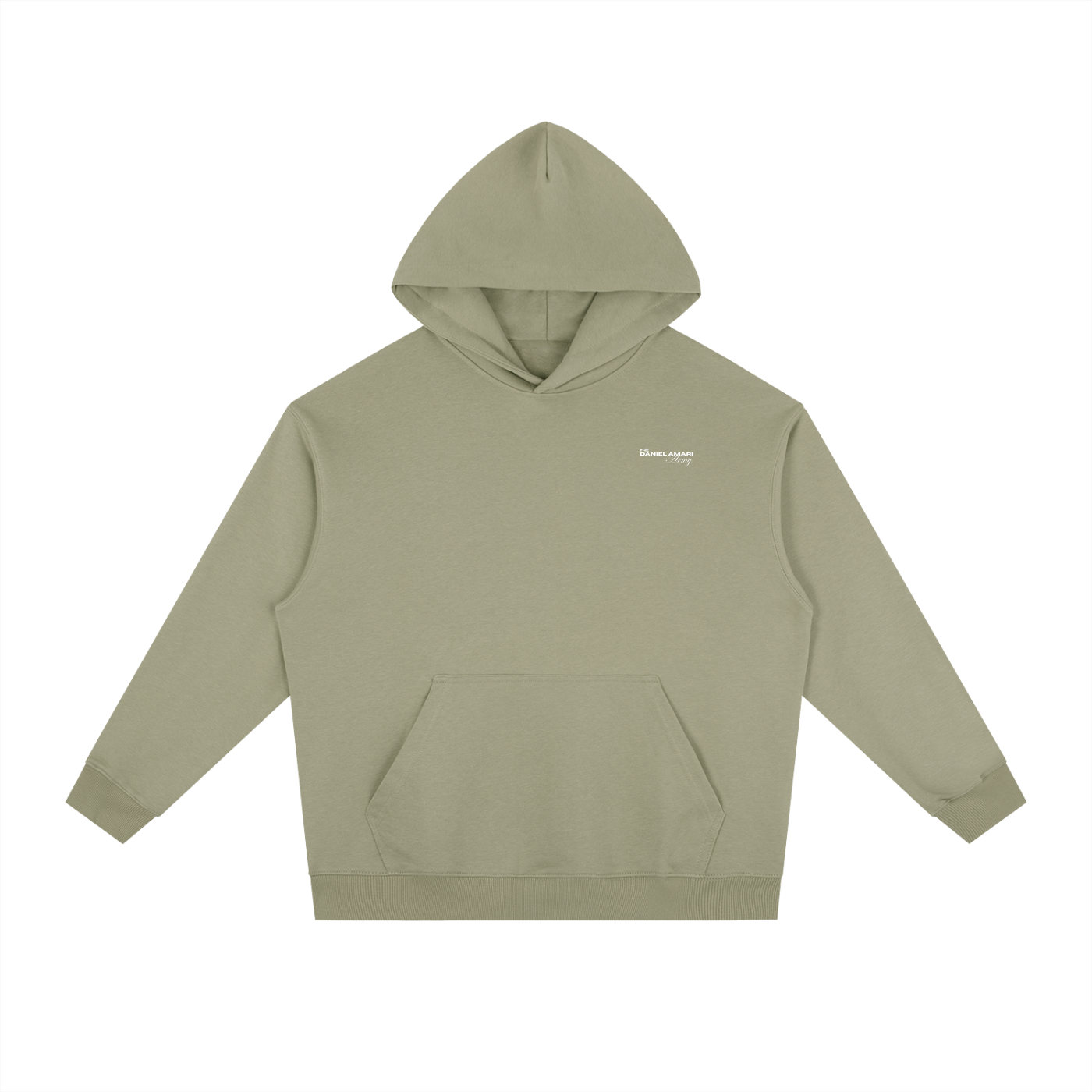 Essential Heavyweight Drop-Shoulder Hoodie - Army Green