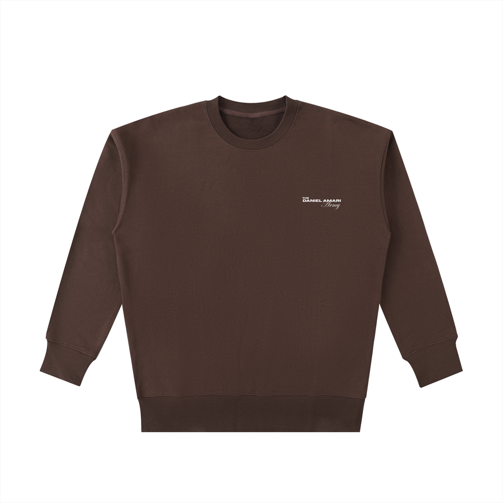 Essential Heavyweight 100% Cotton Sweatshirt - Coffee