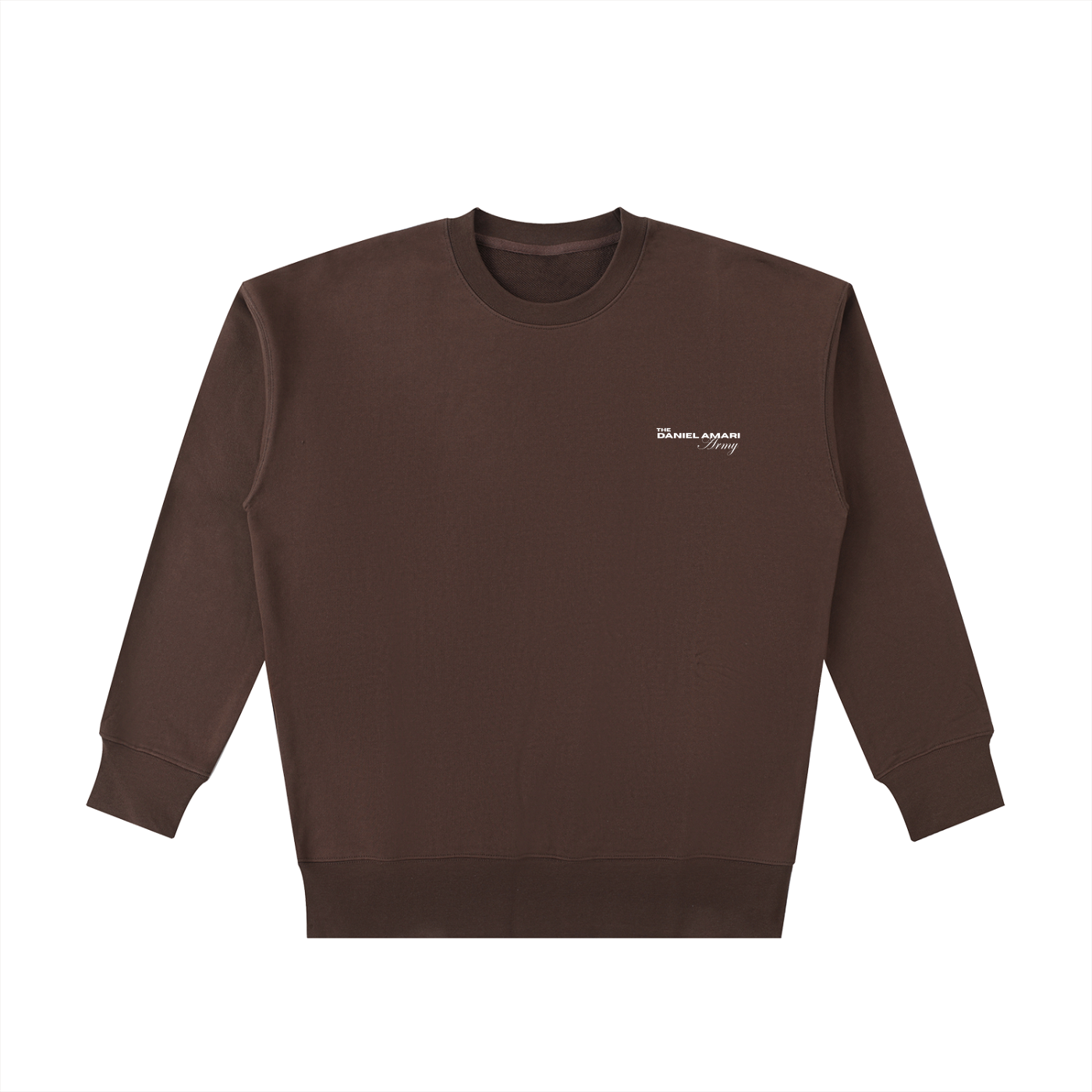 Essential Heavyweight 100% Cotton Sweatshirt - Coffee