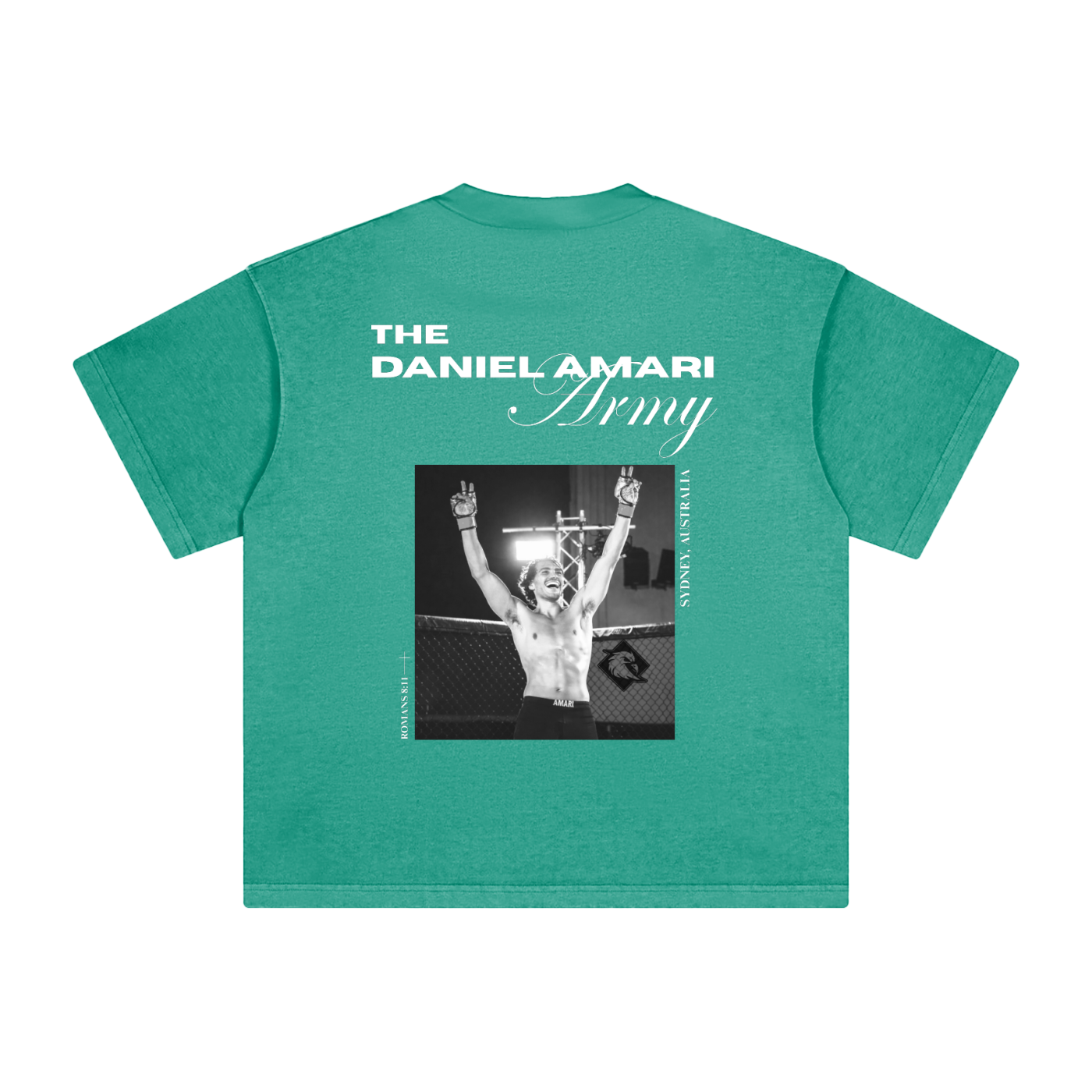 Heavyweight Vintage Washed 100% Cotton T-Shirt - Green