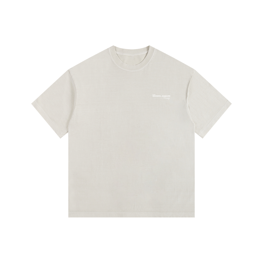 Vintage Washed Oversized 100% Cotton T-Shirt - Bone