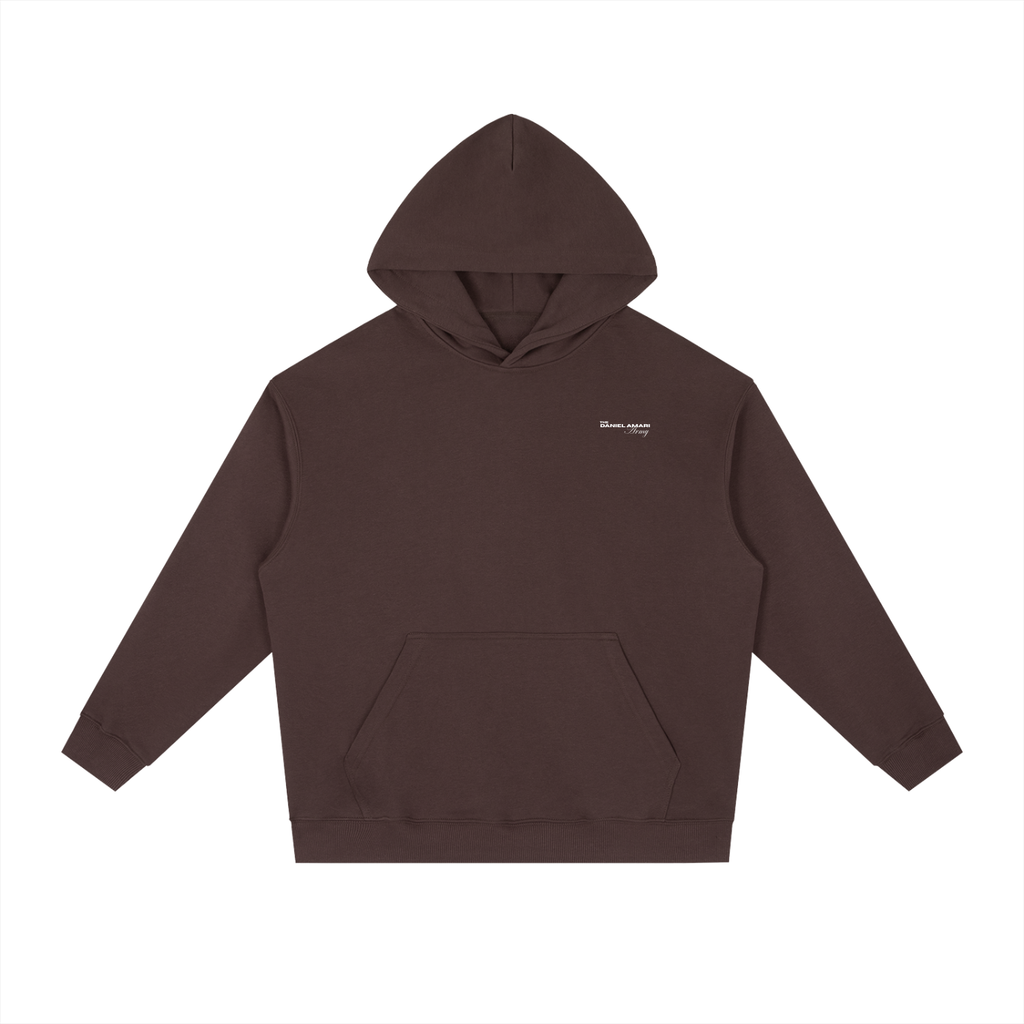 Essential Heavyweight Drop-Shoulder Hoodie - Chocolate