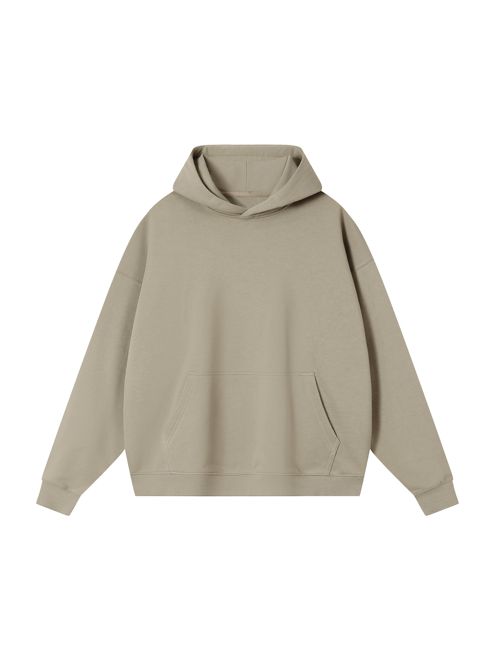Essential Heavyweight Drop-Shoulder Hoodie - Chocolate