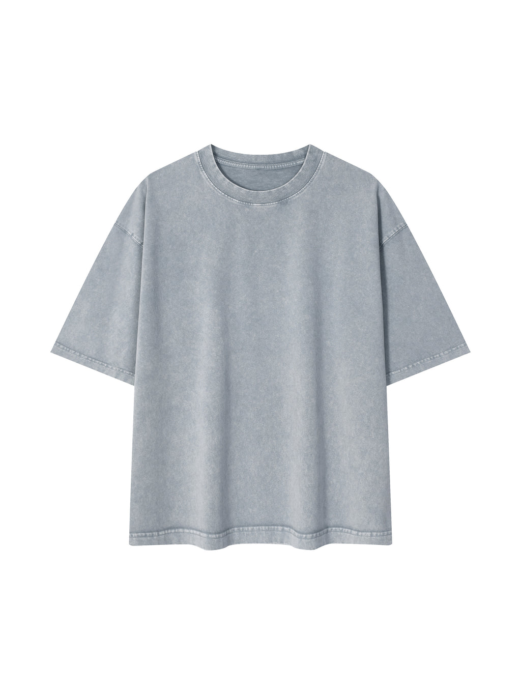 Mineral Wash Boxy 100% Cotton T-Shirt - Vintage Green