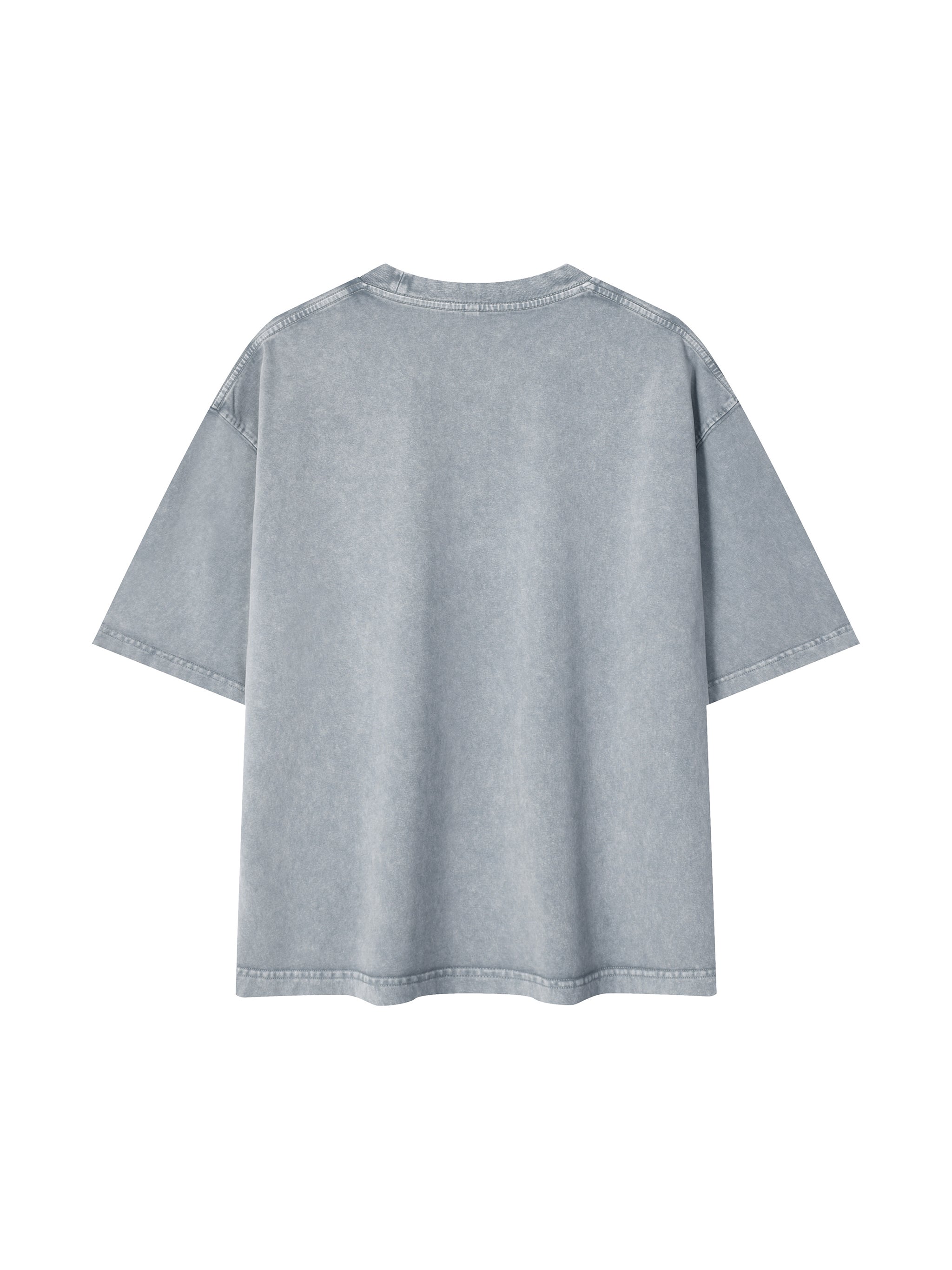 Mineral Wash Boxy 100% Cotton T-Shirt - Vintage Green