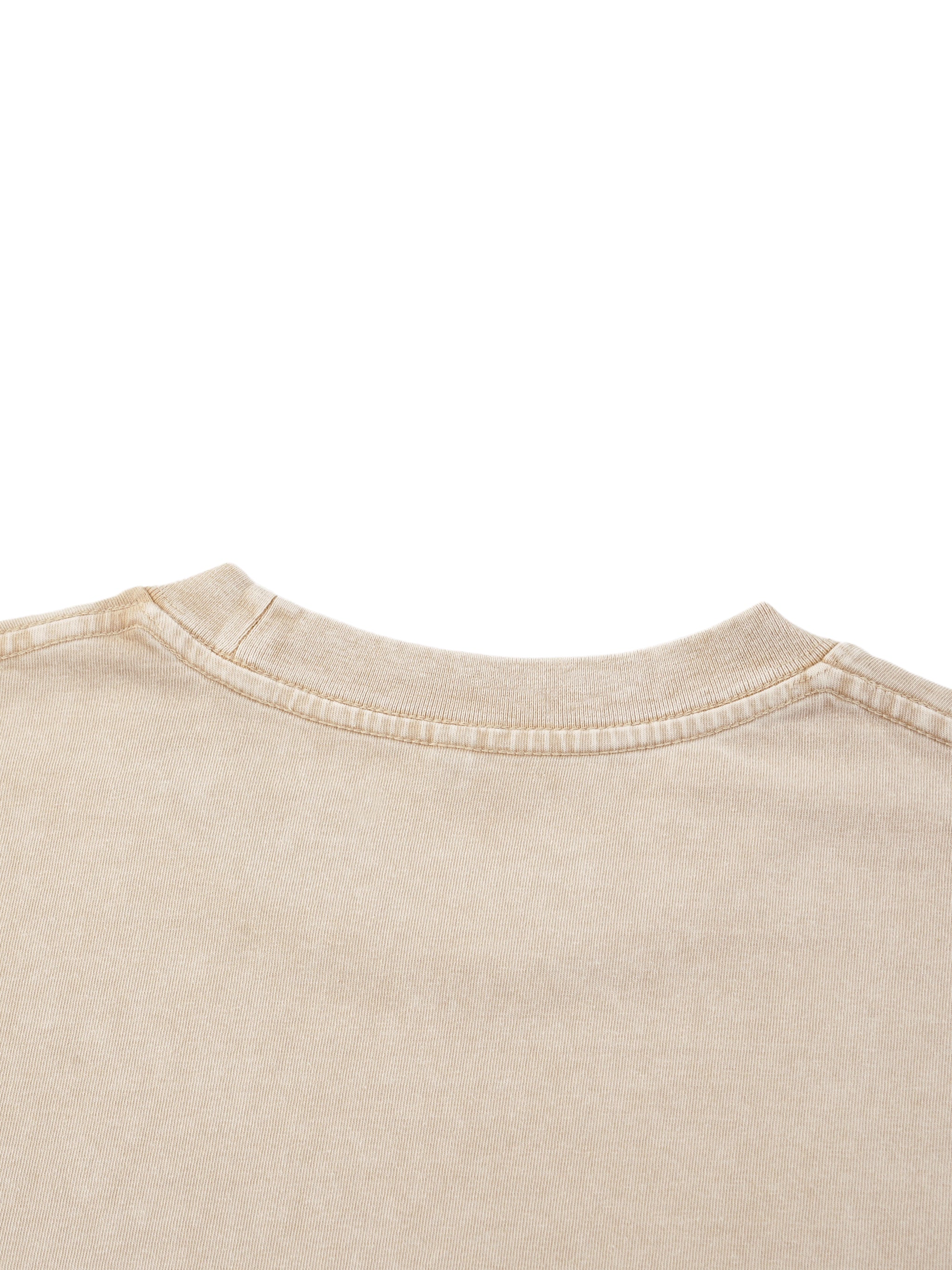 Mineral Wash Boxy 100% Cotton T-Shirt - Vintage Green