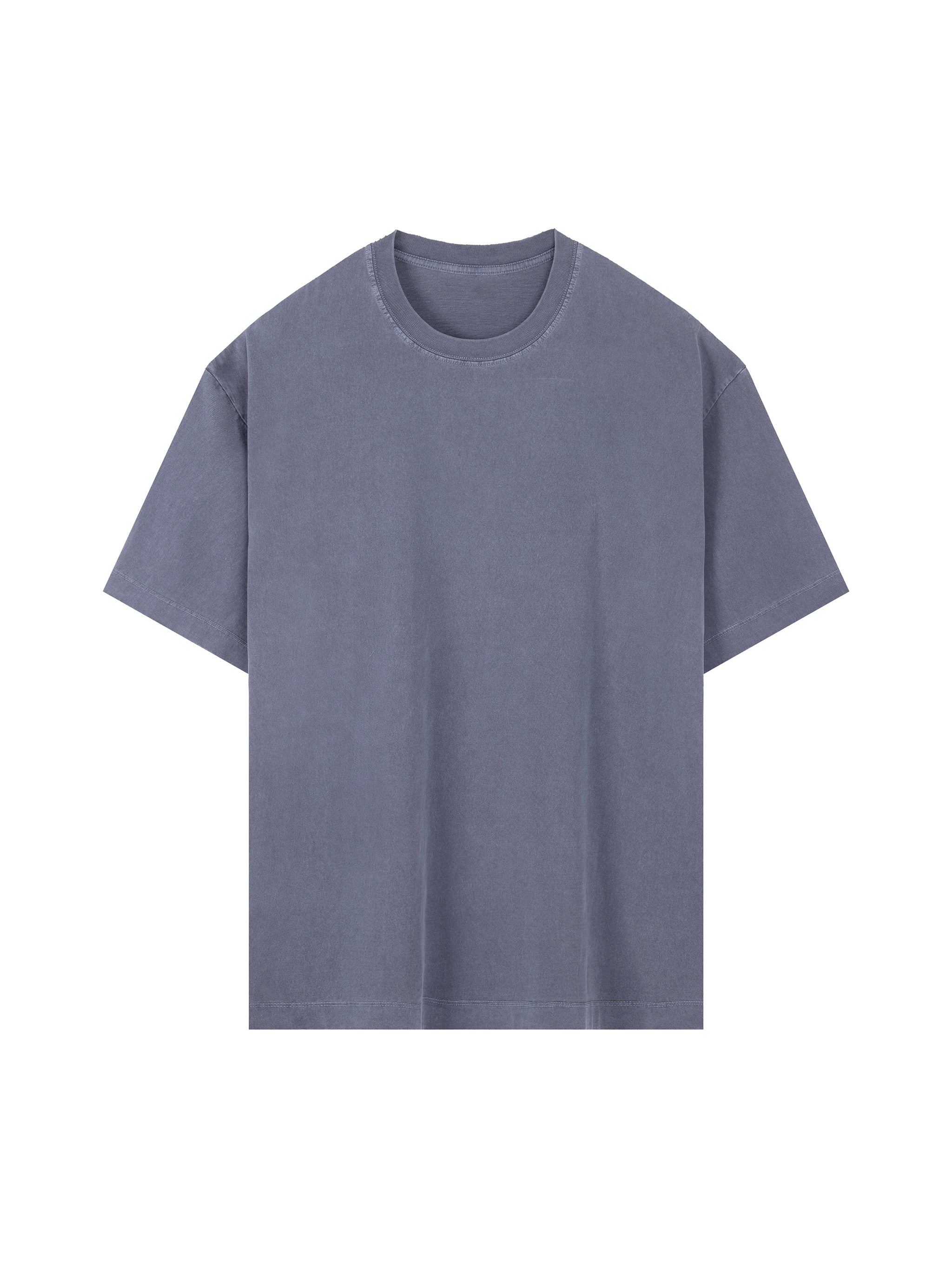 Vintage Washed Oversized 100% Cotton T-Shirt - Purple